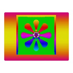 Flower Mosaic Double Sided Flano Blanket (mini)  by pepitasart