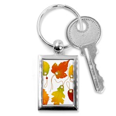 Vector Beautiful Maple Leaf Key Chains (rectangle)  by Nexatart