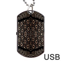 Art Background Fabric Dog Tag Usb Flash (two Sides) by Nexatart