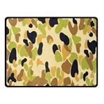 Army Camouflage Pattern Double Sided Fleece Blanket (Small)  45 x34  Blanket Front