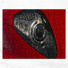 Auto Red Fast Sport Rectangular Jigsaw Puzzl by Nexatart