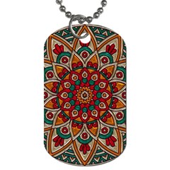 Background Metallizer Pattern Art Dog Tag (two Sides) by Nexatart