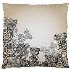Background Retro Abstract Pattern Large Flano Cushion Case (two Sides) by Nexatart