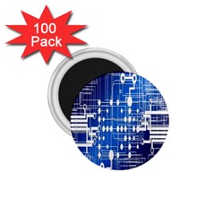 Board Circuits Trace Control Center 1 75  Magnets (100 Pack)  by Nexatart