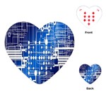 Board Circuits Trace Control Center Playing Cards (Heart)  Front