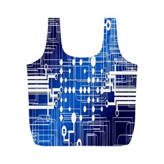 Board Circuits Trace Control Center Full Print Recycle Bags (m)  by Nexatart