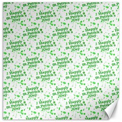 Saint Patrick Motif Pattern Canvas 12  X 12   by dflcprints