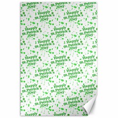 Saint Patrick Motif Pattern Canvas 20  X 30   by dflcprints