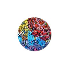 Colorful Graffiti Art Golf Ball Marker (10 Pack) by Nexatart
