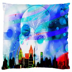 Dirty Dirt Spot Man Doll View Large Cushion Case (one Side) by Nexatart