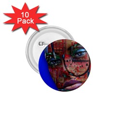 Display Dummy Binary Board Digital 1 75  Buttons (10 Pack) by Nexatart