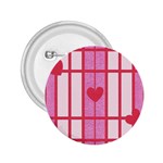 Fabric Magenta Texture Textile Love Hearth 2.25  Buttons Front