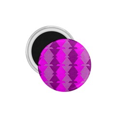 Fabric Textile Design Purple Pink 1 75  Magnets by Nexatart