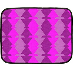 Fabric Textile Design Purple Pink Double Sided Fleece Blanket (mini)  by Nexatart