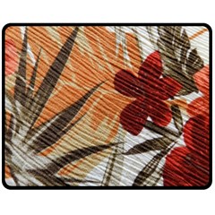 Fall Colors Double Sided Fleece Blanket (medium)  by Nexatart