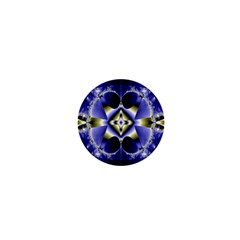 Fractal Fantasy Blue Beauty 1  Mini Buttons by Nexatart