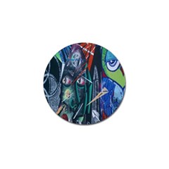 Graffiti Art Urban Design Paint Golf Ball Marker (10 Pack) by Nexatart
