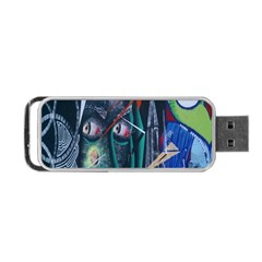 Graffiti Art Urban Design Paint Portable Usb Flash (two Sides) by Nexatart