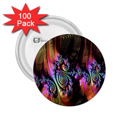 Fractal Colorful Background 2 25  Buttons (100 Pack)  by Nexatart