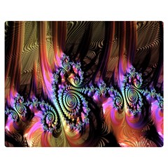 Fractal Colorful Background Double Sided Flano Blanket (medium)  by Nexatart