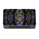 Fractal Sparkling Purple Abstract Memory Card Reader with CF Front