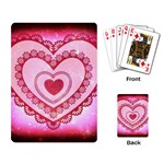 Heart Background Lace Playing Card Back