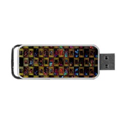 Kaleidoscope Pattern Abstract Art Portable Usb Flash (one Side) by Nexatart