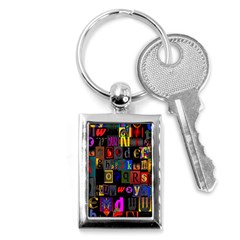 Letters A Abc Alphabet Literacy Key Chains (rectangle)  by Nexatart