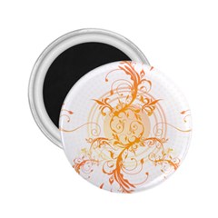 Orange Swirls 2 25  Magnets by SheGetsCreative
