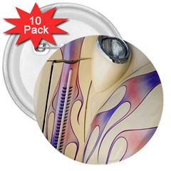 Pin Stripe Car Automobile Vehicle 3  Buttons (10 Pack)  by Nexatart