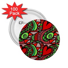 Seamless Tile Background Abstract 2 25  Buttons (100 Pack)  by Nexatart