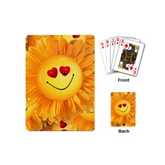 Smiley Joy Heart Love Smile Playing Cards (mini)  by Nexatart