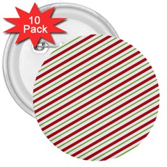 Stripes Striped Design Pattern 3  Buttons (10 Pack)  by Nexatart