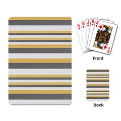 Textile Design Knit Tan White Playing Card by Nexatart