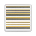 Textile Design Knit Tan White Memory Card Reader (Square)  Front