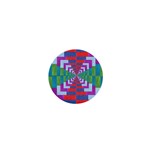 Texture Fabric Textile Jute Maze 1  Mini Magnets Front