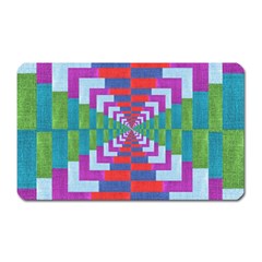 Texture Fabric Textile Jute Maze Magnet (rectangular) by Nexatart