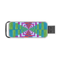 Texture Fabric Textile Jute Maze Portable Usb Flash (one Side) by Nexatart