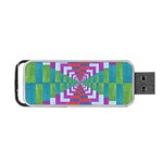 Texture Fabric Textile Jute Maze Portable USB Flash (Two Sides) Back