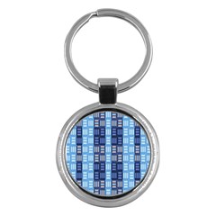 Textile Structure Texture Grid Key Chains (round)  by Nexatart
