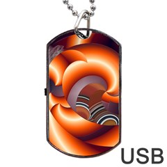 The Touch Digital Art Dog Tag Usb Flash (two Sides) by Nexatart