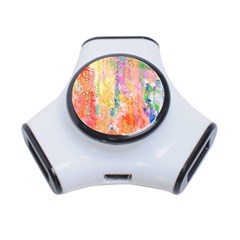 Watercolour Watercolor Paint Ink 3-port Usb Hub by Nexatart