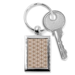 Background Rough Stripes Brown Tan Key Chains (rectangle)  by Amaryn4rt