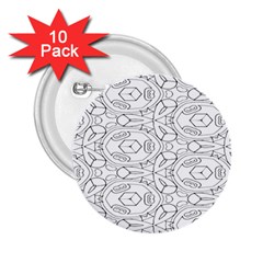 Pattern Silly Coloring Page Cool 2 25  Buttons (10 Pack)  by Amaryn4rt