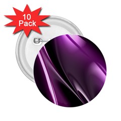Purple Fractal Mathematics Abstract 2 25  Buttons (10 Pack)  by Amaryn4rt