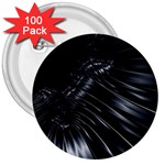 Fractal Mathematics Abstract 3  Buttons (100 pack)  Front