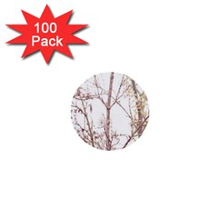Textured Nature Print 1  Mini Buttons (100 Pack)  by dflcprints