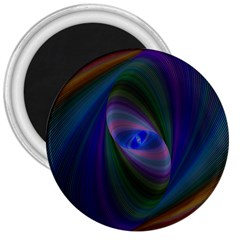 Ellipse Fractal Computer Generated 3  Magnets by Amaryn4rt