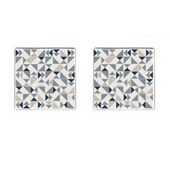 Geometric Triangle Modern Mosaic Cufflinks (square) by Amaryn4rt