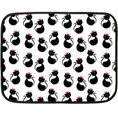 Cat Seamless Animal Pattern Fleece Blanket (mini) by Amaryn4rt